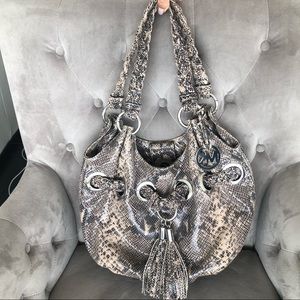 Michael Kors snake print shoulder bag